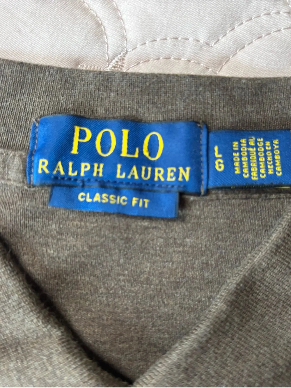 Ralph Lauren Brown Short-Sleeve Polo with Embroidered Pony
